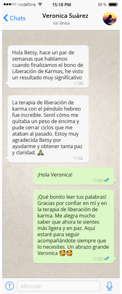 Tetimonio del péndulo hebreo Veronica España