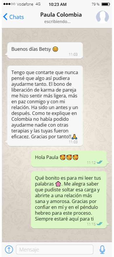 Tetimonio del péndulo hebreo Palula Colombia